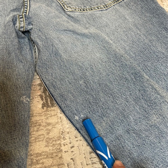 Y2K Levis Silver Tab Baggy Relaxed Fit Straight Leg Denim Jeans Blue Size 36x32 - Picture 5 of 9